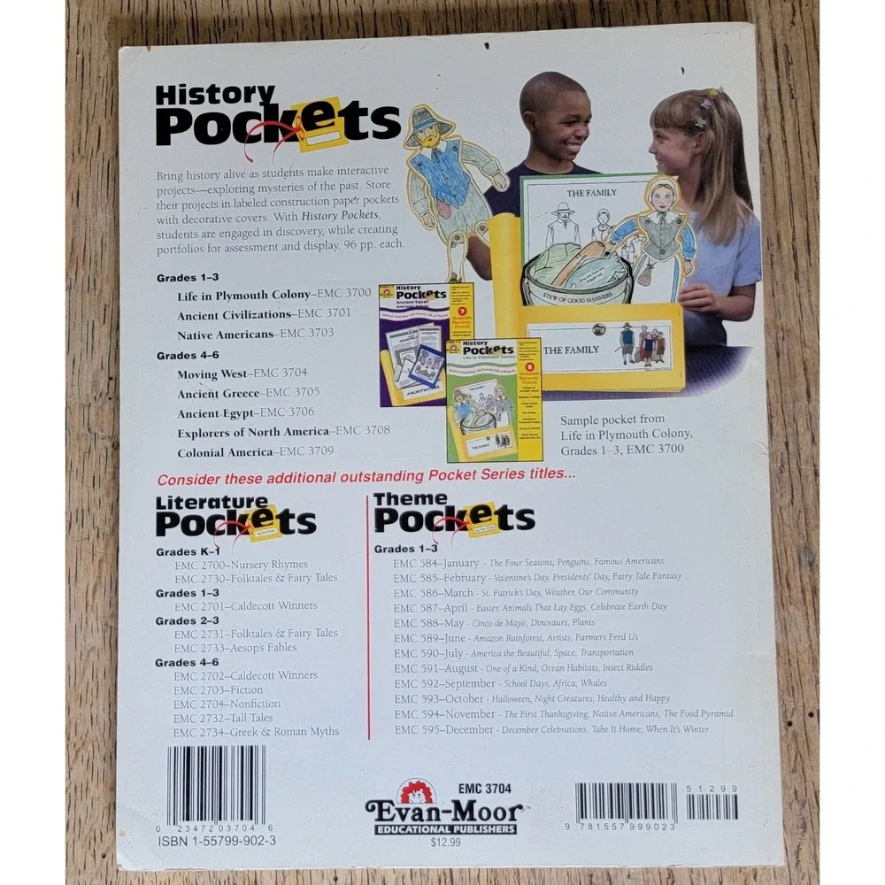 History Pockets Moving WEST Grades 4-6 Nonfiction Curriculum  Good Condition